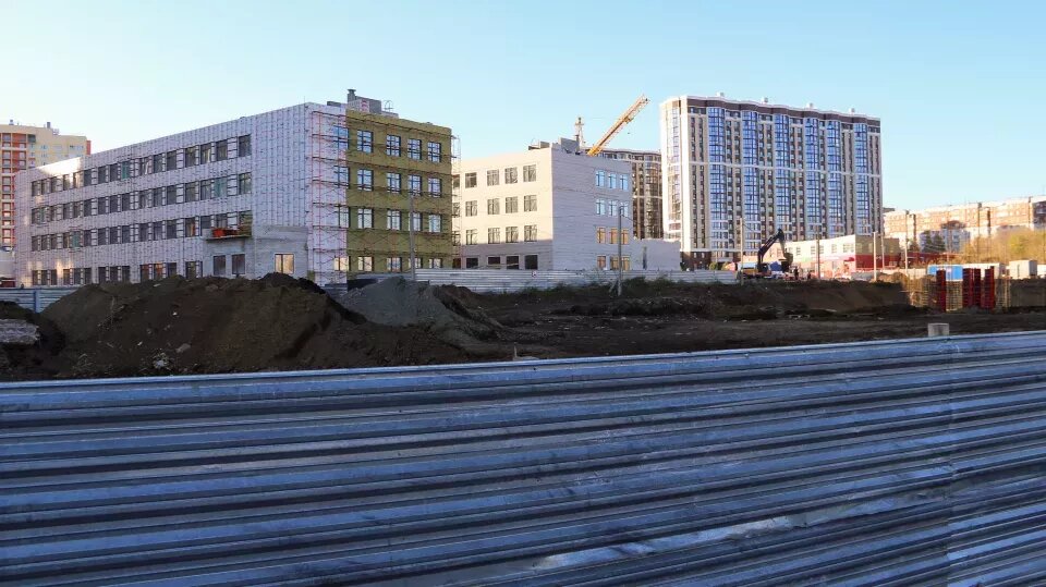    Строительство здания для филиала Городской поликлиники № 9 в Барнауле. Источник: Виталий Барабаш