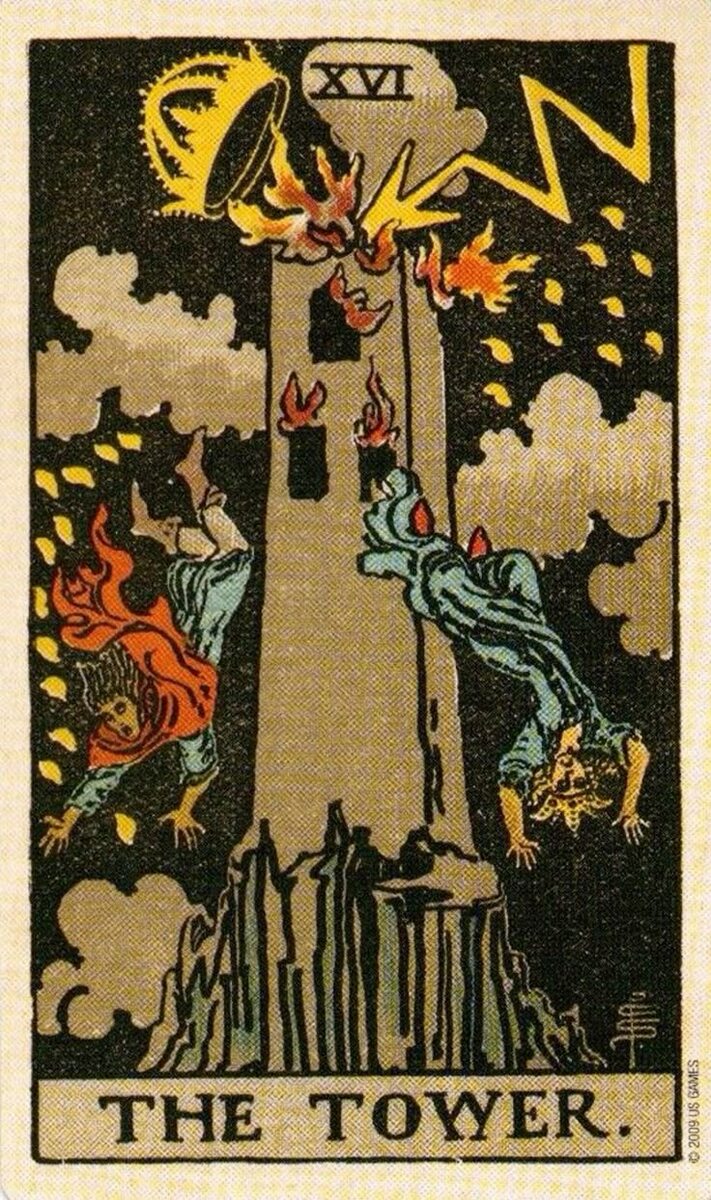 Башня Таро Райдера - Уэйта