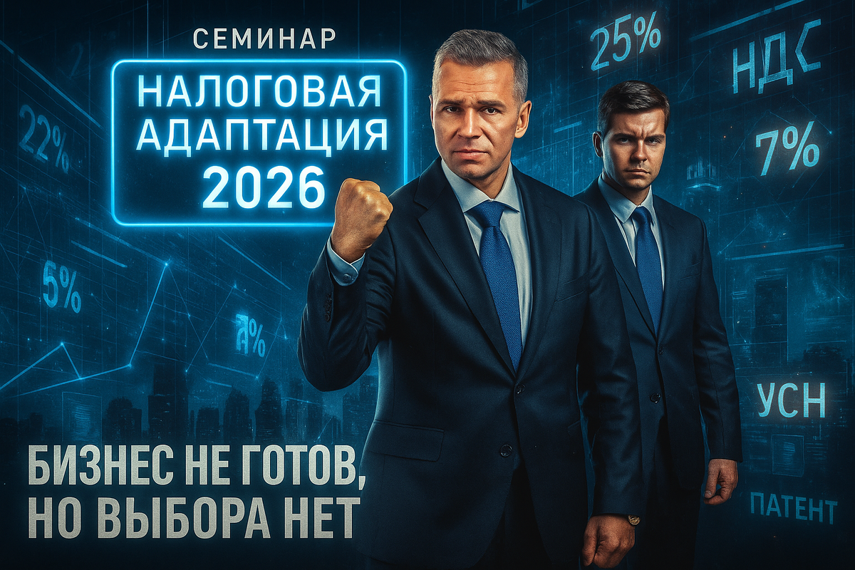 СЕМИНАР: "Налоговая адаптация 2026 — как пройти реформу без потерь