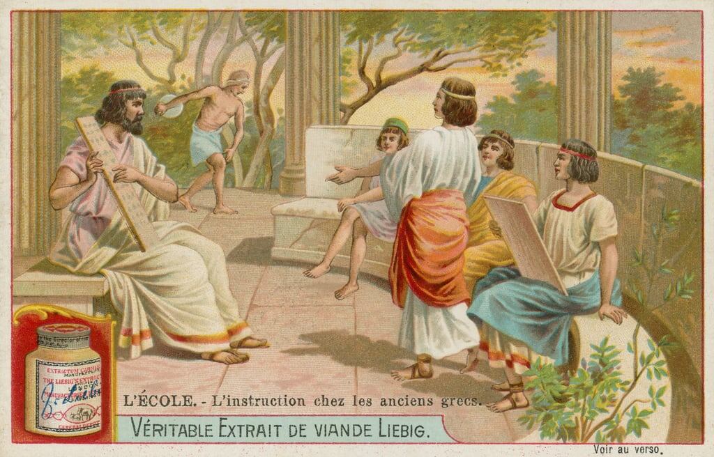 В Древней Греции ученикам давали всестороннее образование и прививали любовь к физической культуре. Фото: detgodasamhallet.com