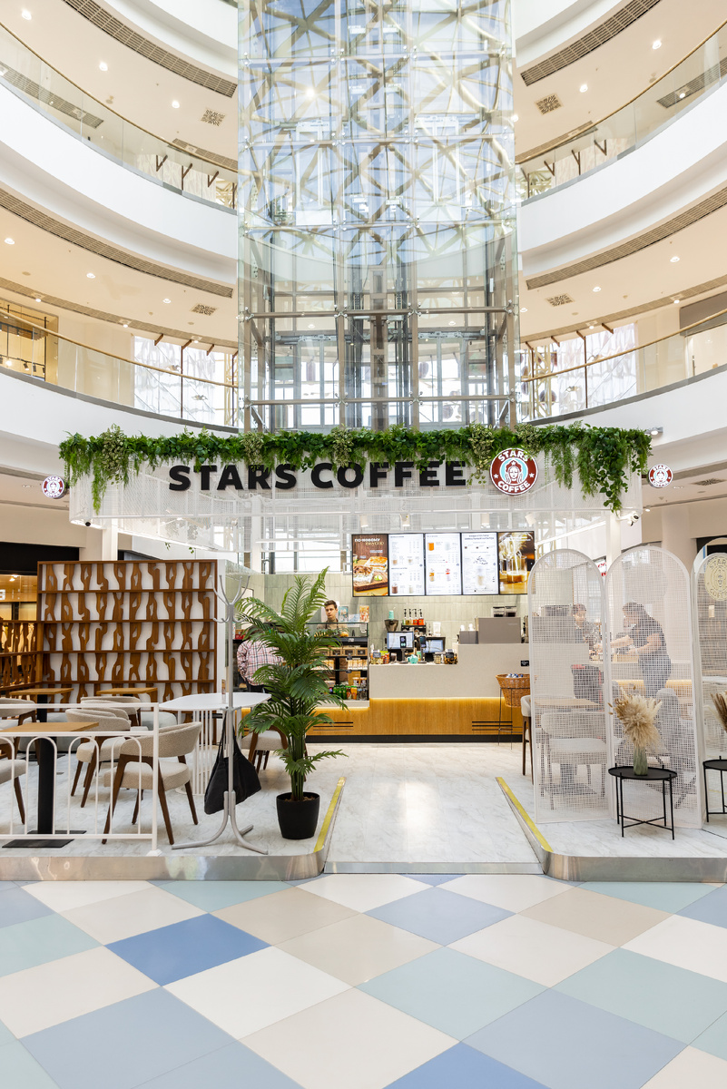 Интерьер Stars Coffee, в котором чувсвуешь себя настоящей звездой!