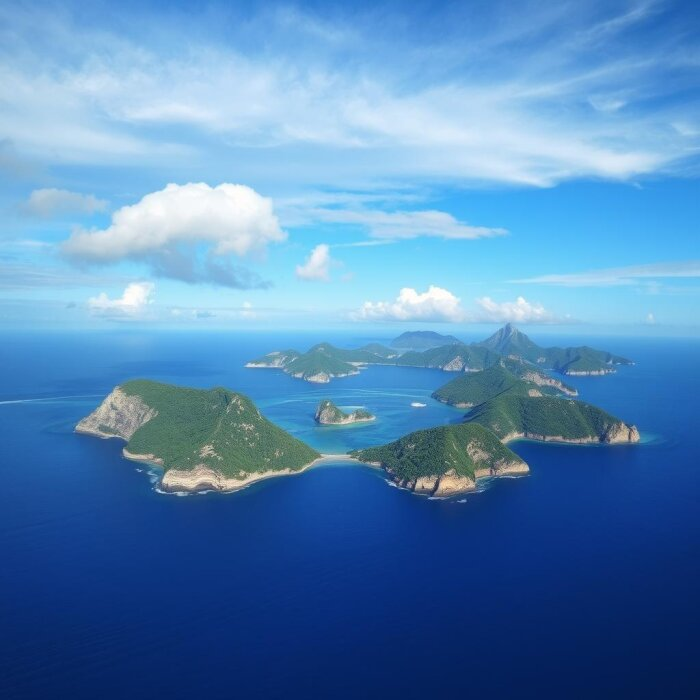 Острова / изображение сгенерировано нейросетью flyvi.io