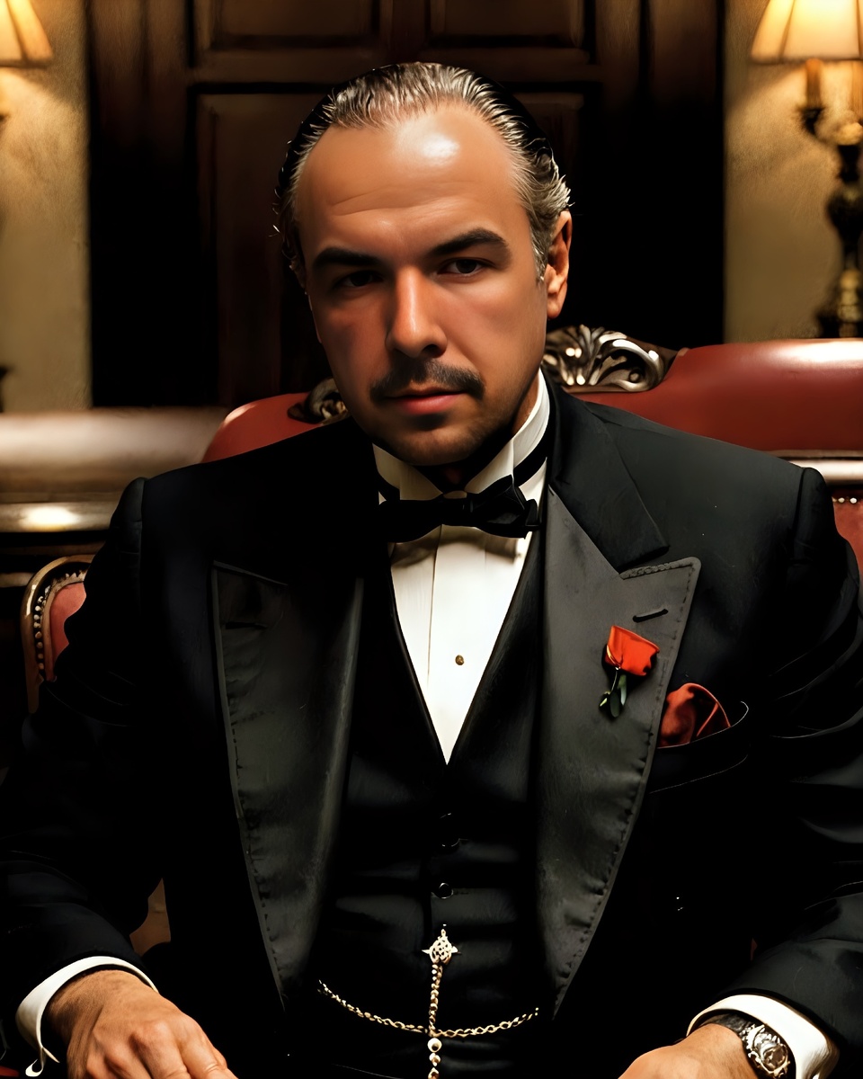 Фотомонтаж в фотошоп в стиле Мафия на заказ 