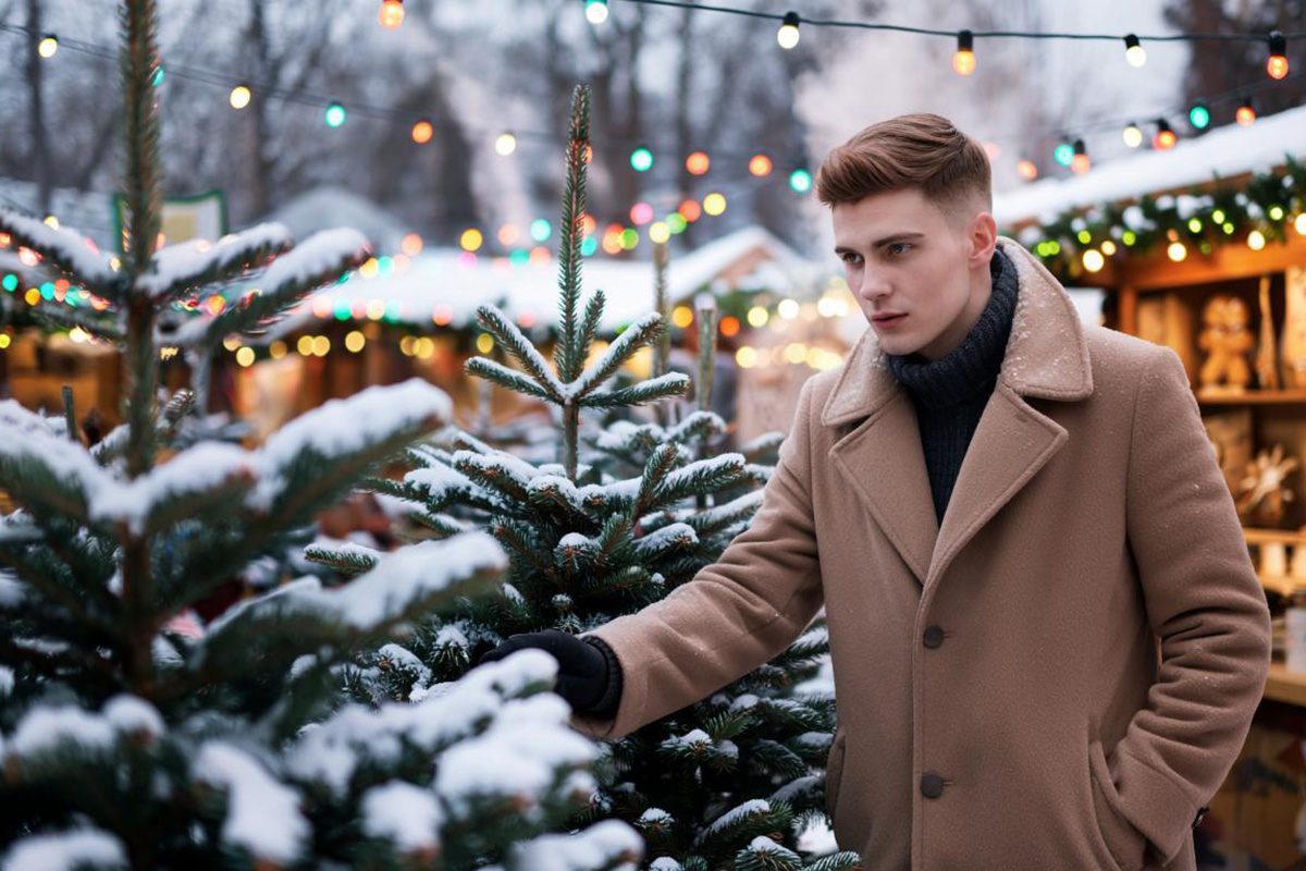 В ближайшее время в столице Сибири откроются елочные базары.  Фото: Изображение сгенерировано с помощью ИИ / Светлана Возмилова