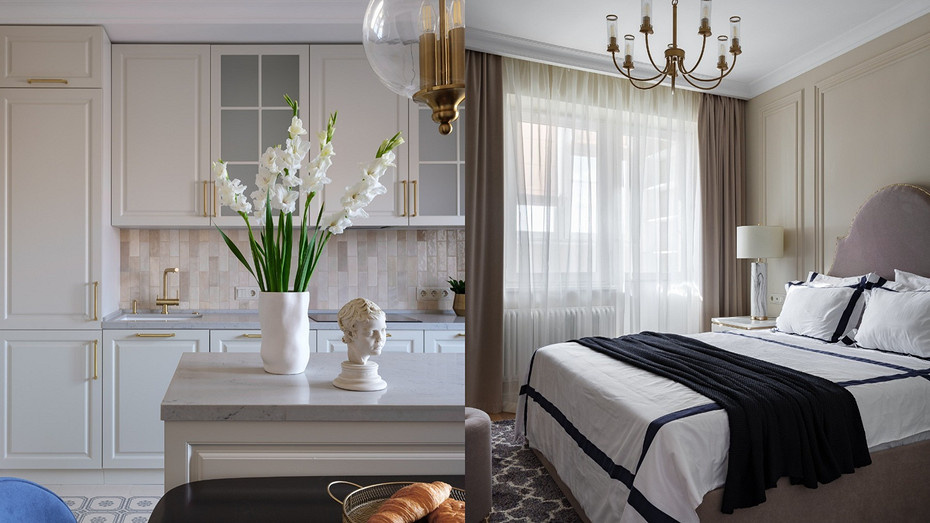 Трешка для многодетной семьи: элегантный и практичный интерьер квартиры 105 кв. м