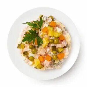 Можно добавлять мясо вместо колбасы, огурцы класть по вашему вкусу - соленые или свежие.