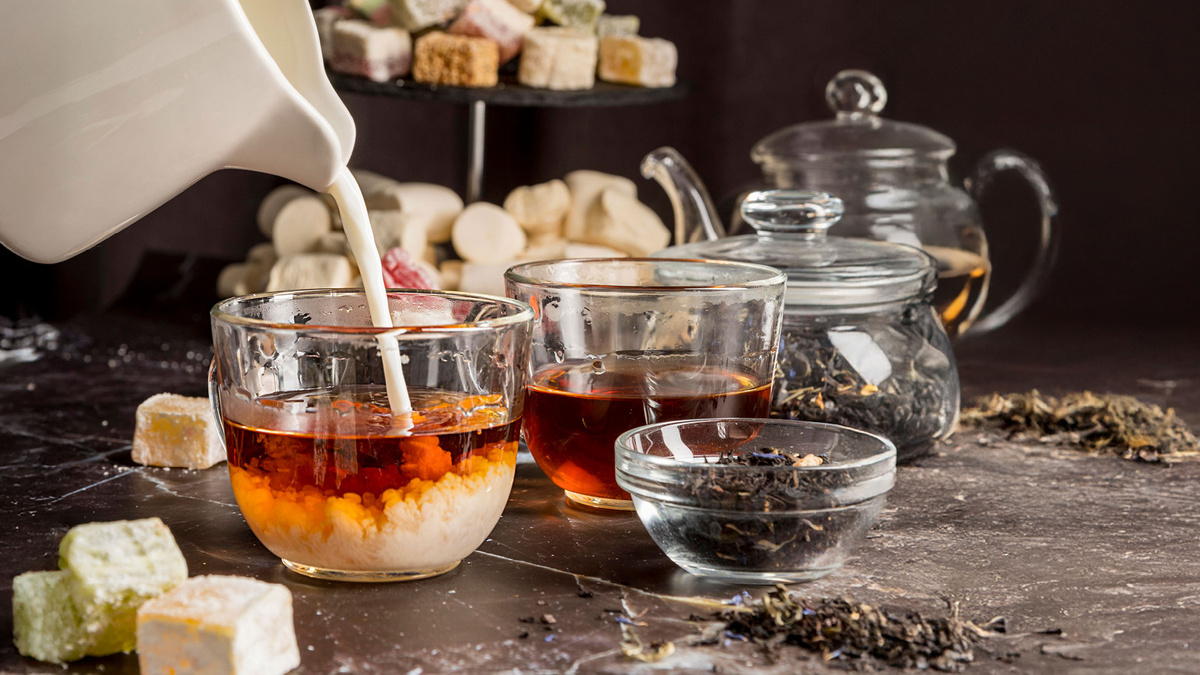 Чай с молоком