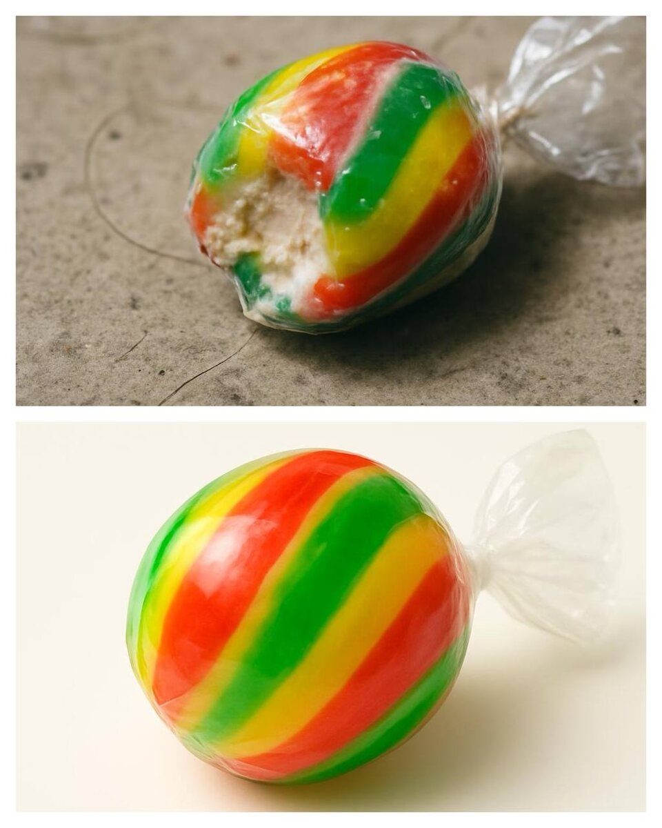 Обратите внимание на картинку выше. Какую конфетку Вы бы выбрали? Ту, которая покусанная или аппетитную как ягодку? 