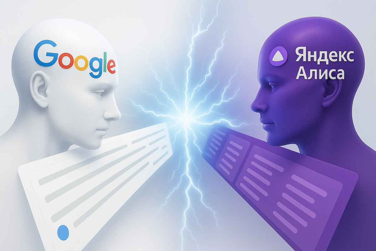 ИИ ответ в выдаче поиска Google и Яндекс