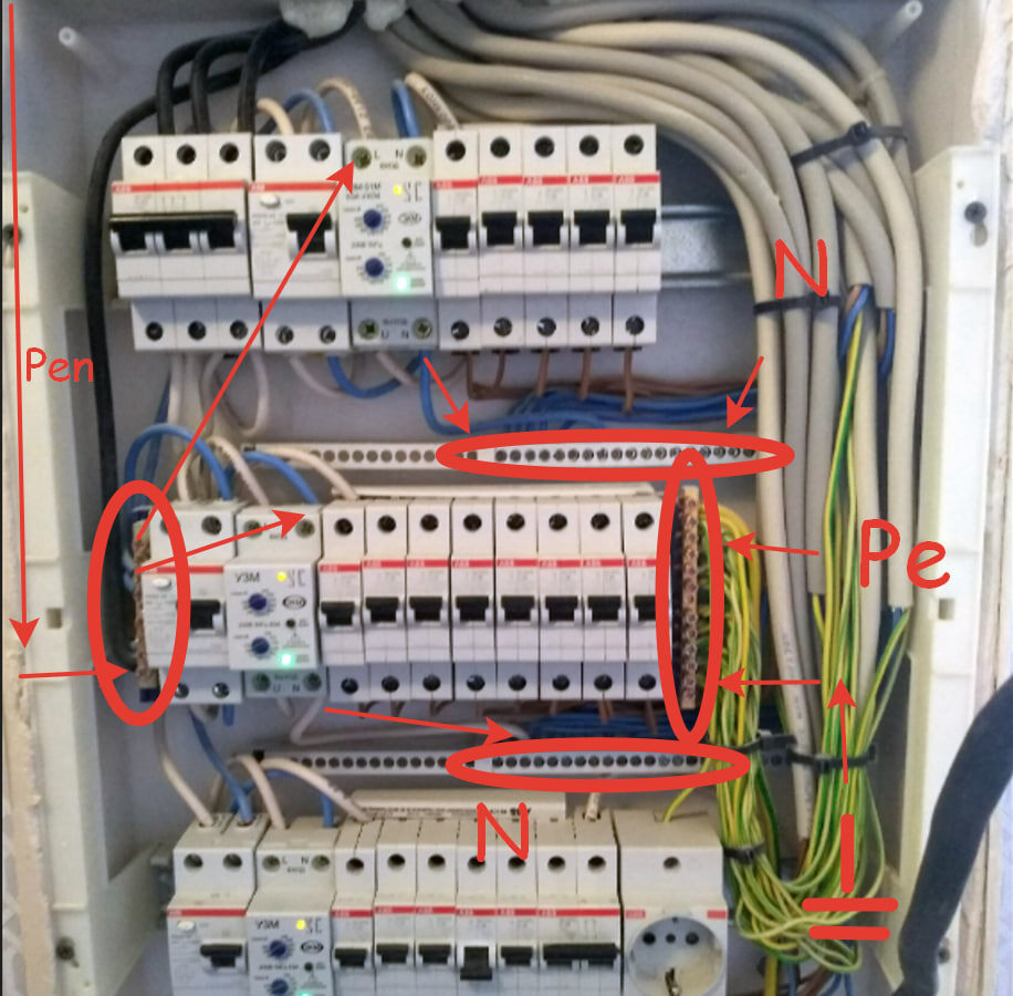 Вы можете обратить внимание, что провода знаимают добрую половину моего щита из-за толстой изолции. @ Горбунов Сергей "О загородной жизни"