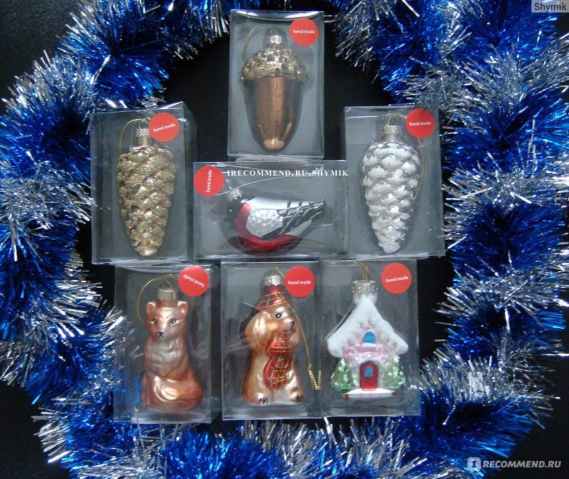 Упаковка новогодних ёлочных игрушек