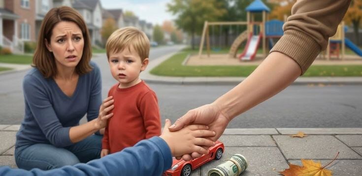 Объясните ребенку, почему нельзя поднимать чужие вещи на прогулке