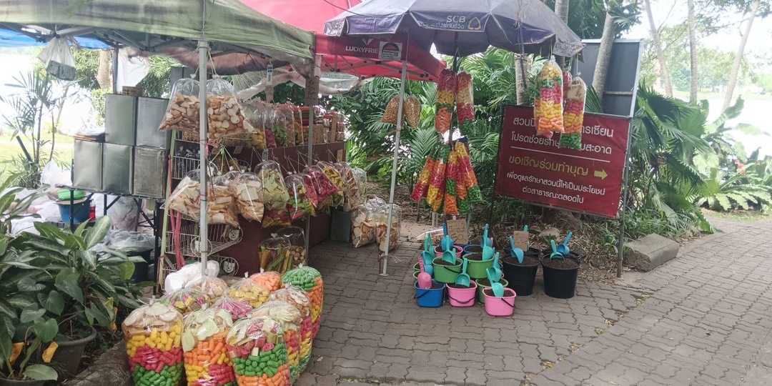 Мини-зоопарк рядом с храмом Золотого Будды.