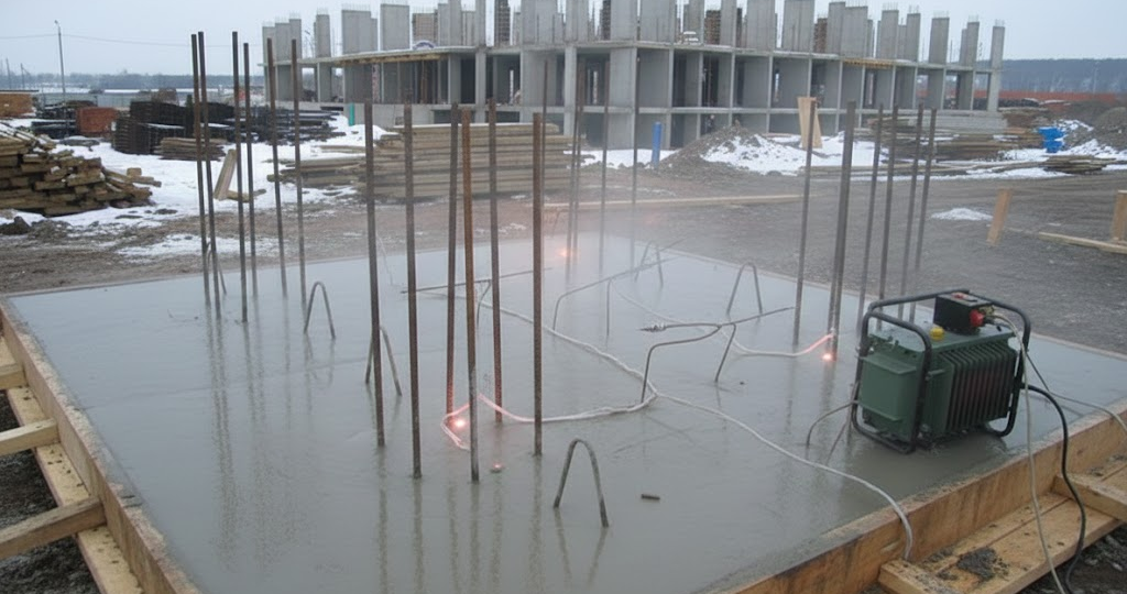 Когда нужен прогрев бетона