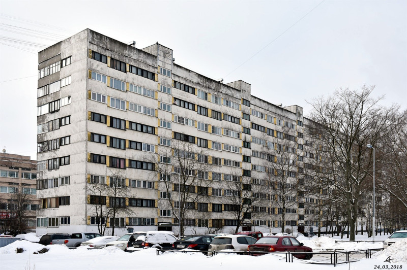 Дом серии 1Лг-600А-И1 на Аэродромной улице, 9 корп. 1 постройки 1973 г.