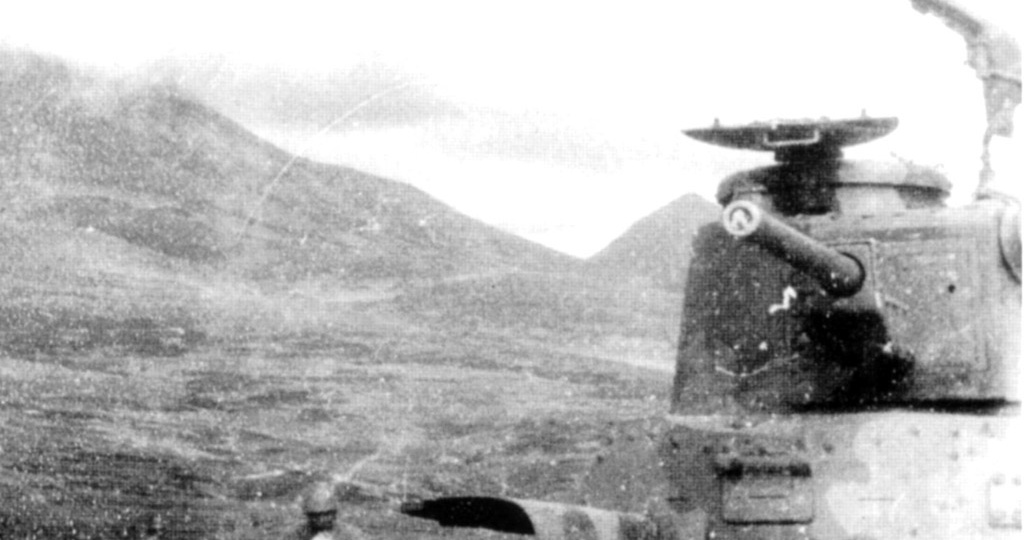 Японский средний танк Шинхото Чи-Ха из 11-го танкового полка, прорвавшийся дальше всех