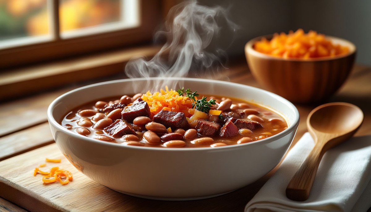 «Суп из фасоли с копчёностями: не “тяжело”, а “когда хочется тепла — и не боишься сытости”»