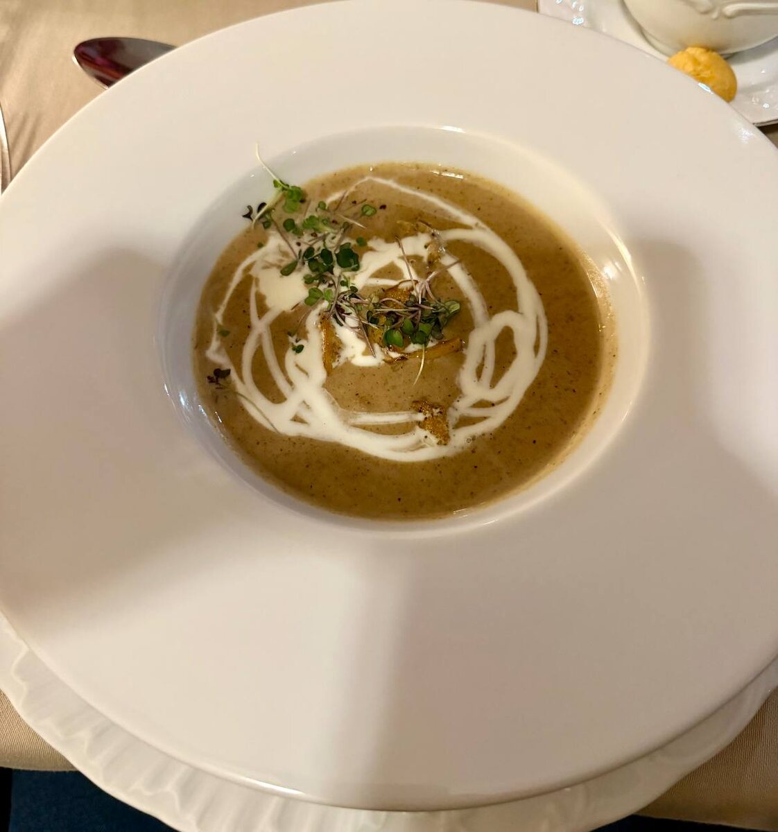 Каштановый суп, очень редкая Итальянская классика в Москве 