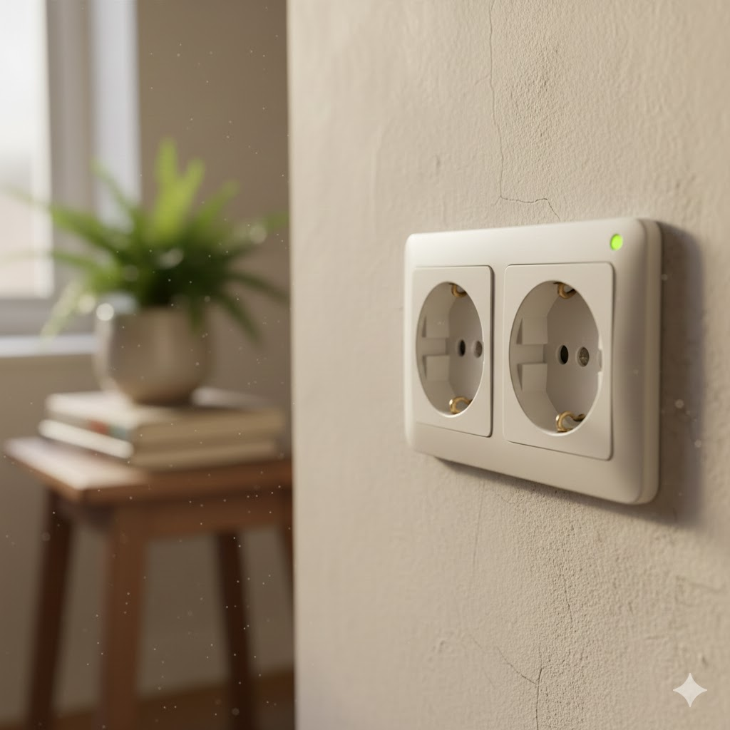 Умная встраиваемая розетка в подразетник. Розетка с индикатором питания