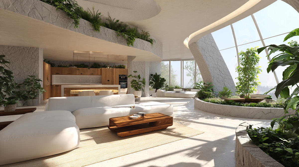 Биодизайн дома. Изображение сгенерировано Midjorney