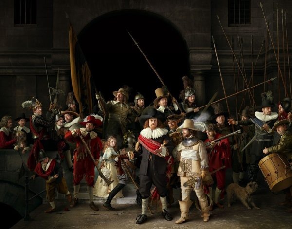 «Ночной дозор» Рембрандт. Оцифрованная версия картины предоставлена Рейксмюсеумом (Rijksmuseum, Амстердам)