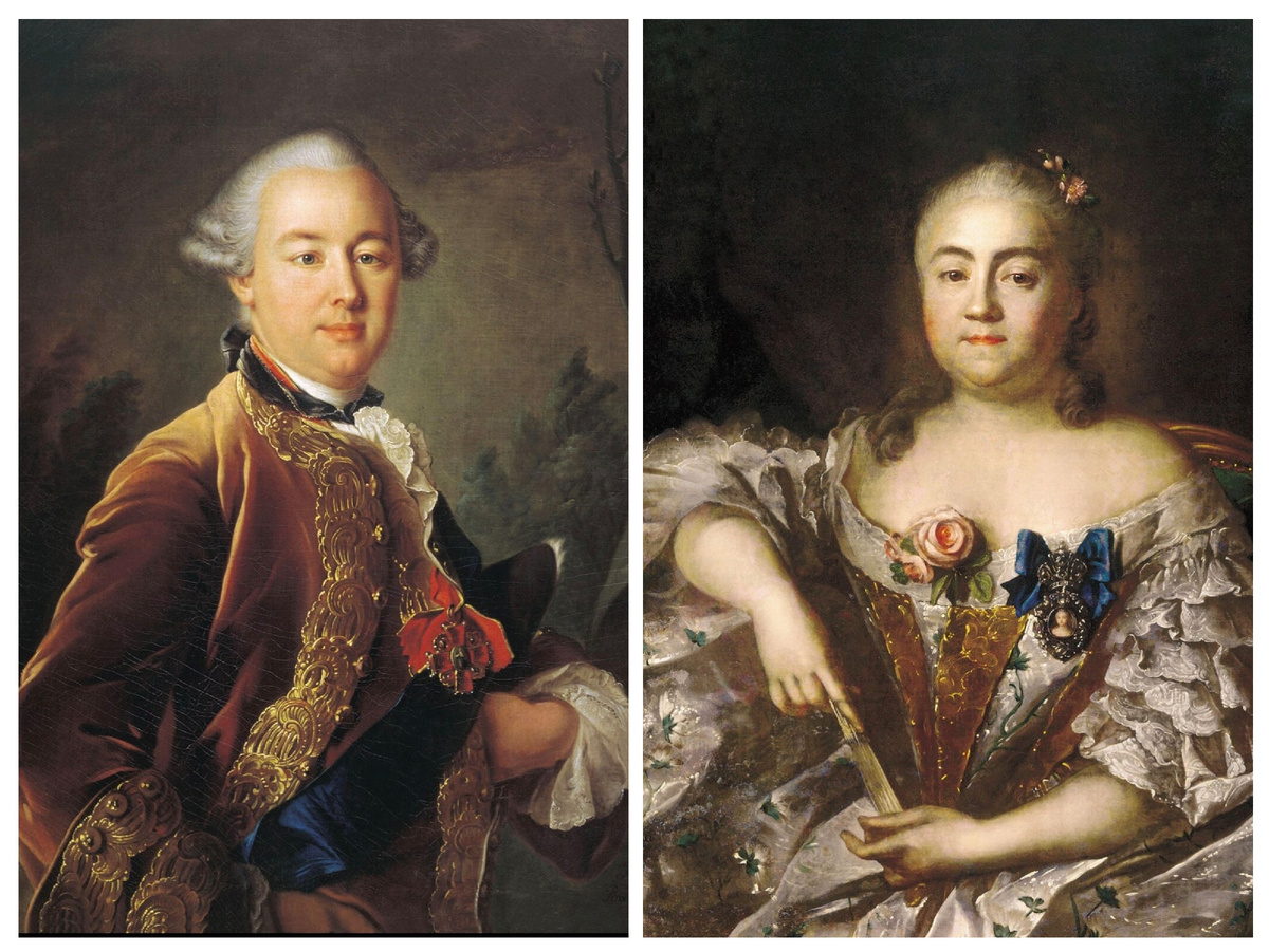 Пётр Борисович и Варвара Алексеевна Шереметьевы, коллаж автора. 