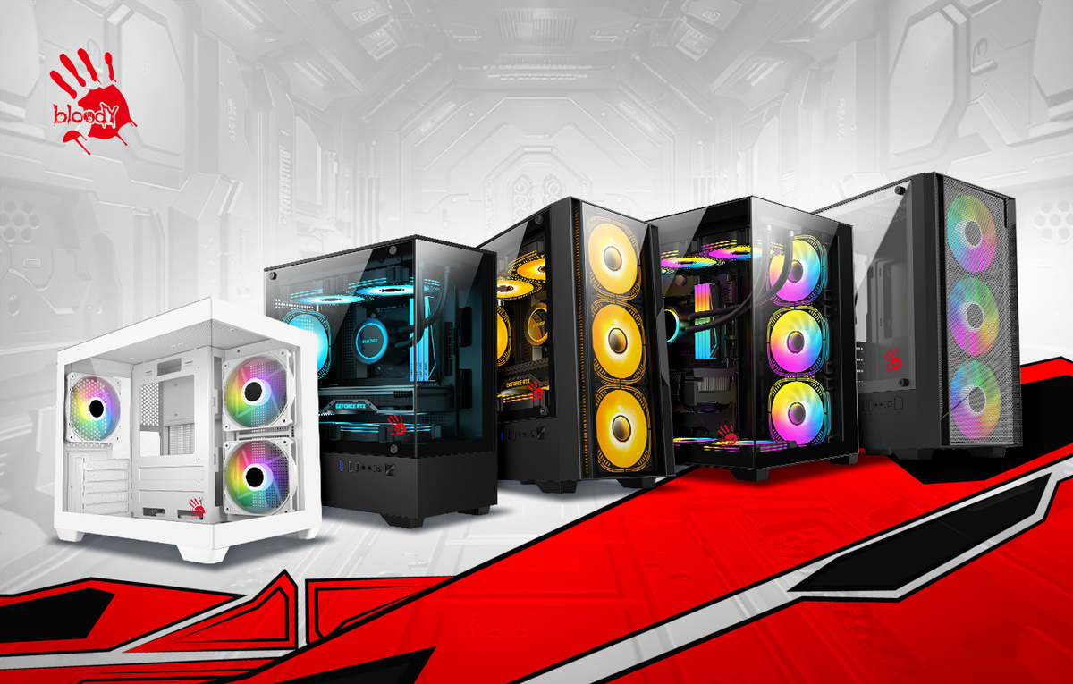 Новая линейка корпусов Bloody предлагает варианты как для компактных, так и для полноразмерных игровых сборок.