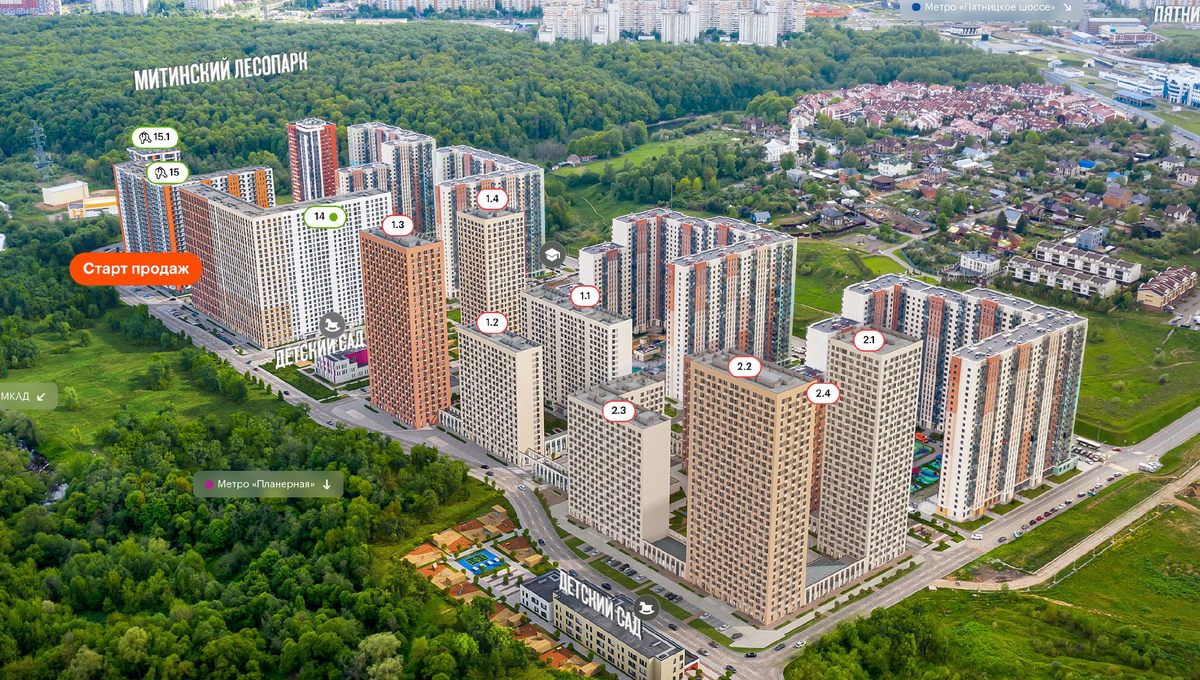 Генплан с сайта Пик