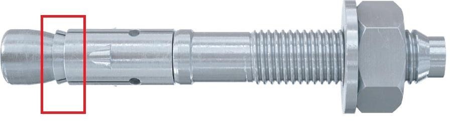 Выступающая кромка FAZ II Classic удерживает расширительную клипсу в требуемом положении при контакте с арматурой
