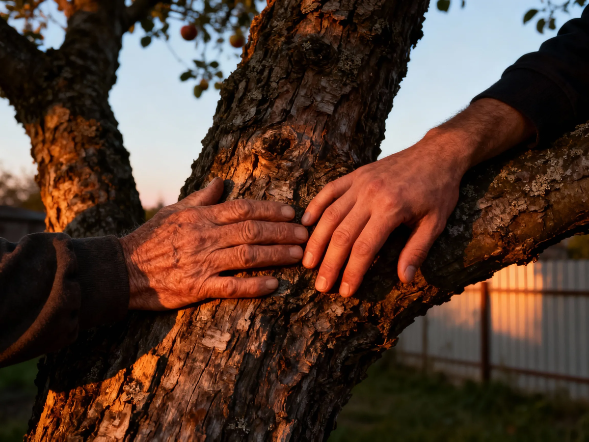 Дачный детектив: яблоня-разлучница, два друга и один мудрый совет. Кто победил в этой войне? Победила дружба!