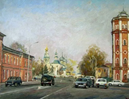 Илл.: Федоренков Юрий, Картина маслом на холсте «Весенний день в Вологде».