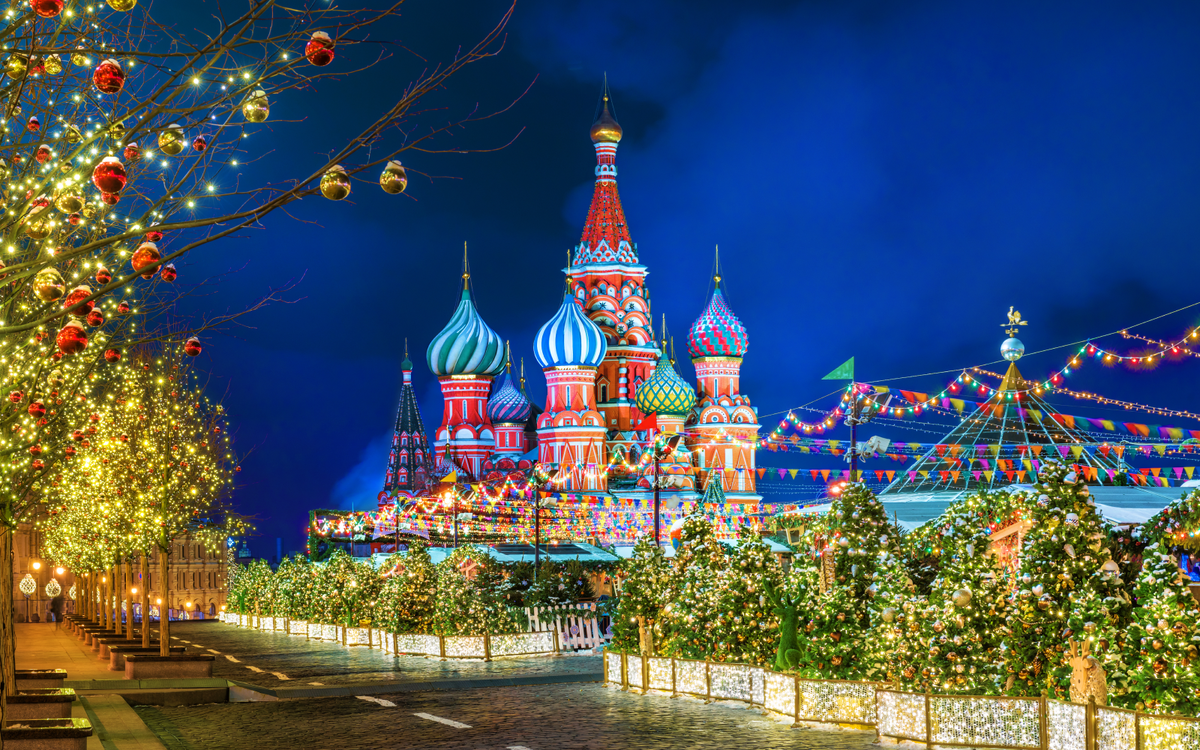 Фото новогодней Москвы