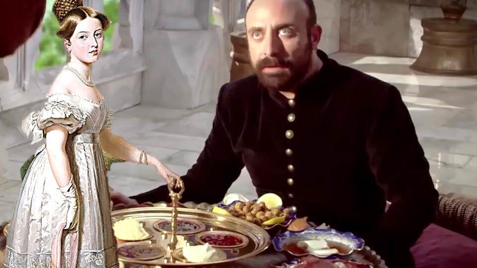 Авторский коллаж с использованием фрагментов турецкого сериала "Великолепный век"