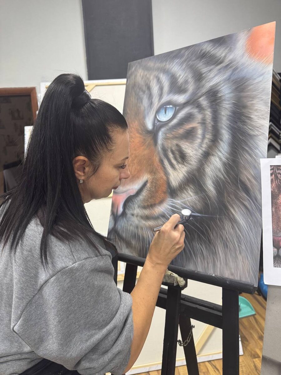 Картина аэрографом своими руками