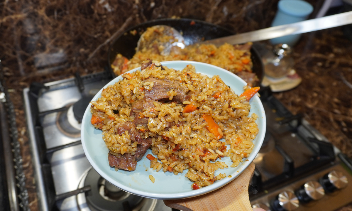 Плов с говядиной