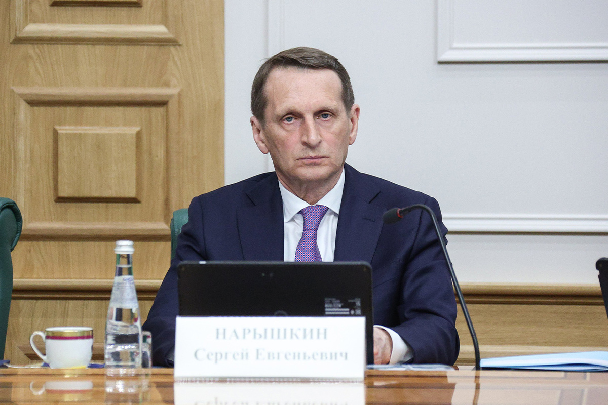 Глава СВР Сергей Нарышкин неоднократко указывал на провакционные действия Великобритании.  Фото: Фото: пресс-служба Совета Федерации Федерального Собрания РФ / council.gov.ru
