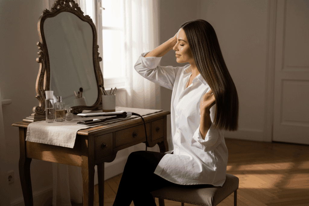    Уход за волосами после родов: мой путь к восстановлению и укладке без стресса TELZEN