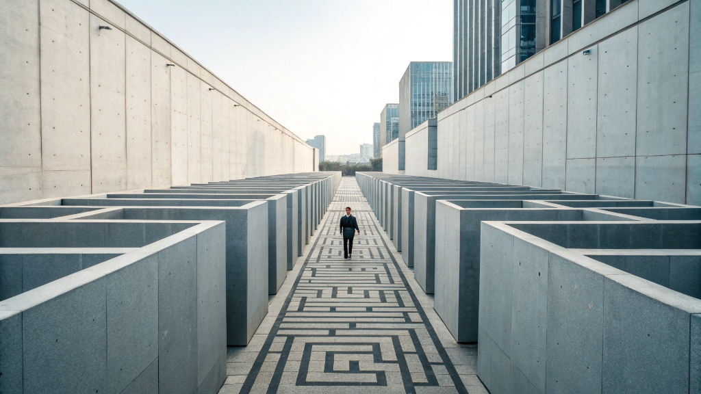 Юридическая неопределённость. Фото: Изображение сгенерировано FusionBrain.AI от Sber AI