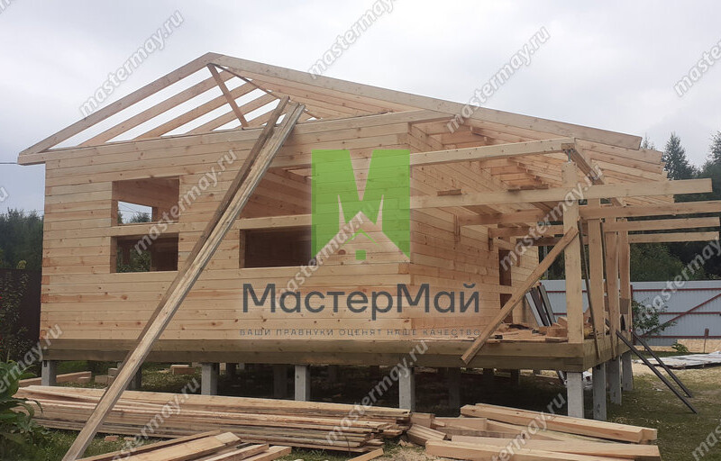 монтаж дома из бруса.https://mastermay.ru/