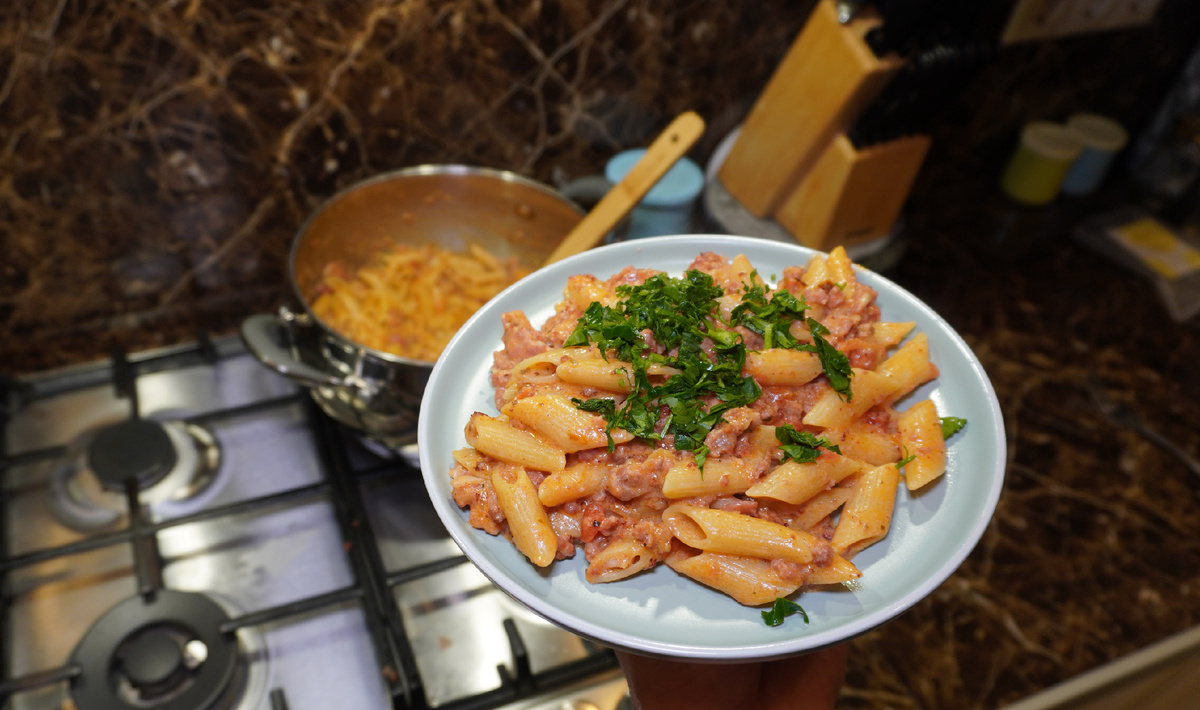 Паста с фаршем