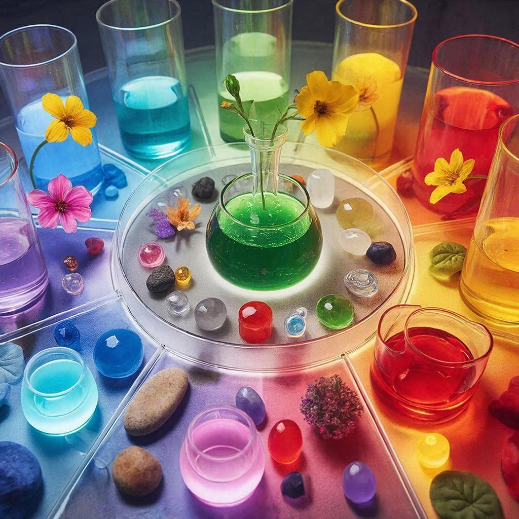 Хромотерапия. Иллюстрация сгенерирована нейросетью