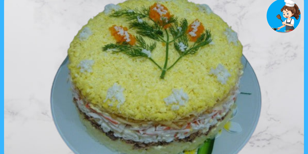 Слоёный салат «Аристократ» с тунцом и крабовыми палочками — уже 3 года хит моего новогоднего стола!