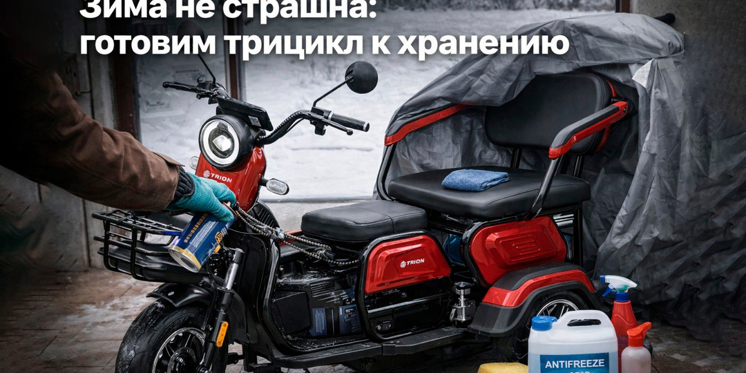 Зима не страшна: готовим электрический трицикл к хранению