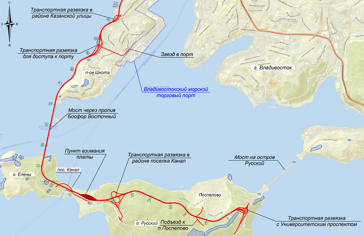 Полуостров Шкота, а есть еще одно название - Эгершельда. Взято: Яндекс.Картинки