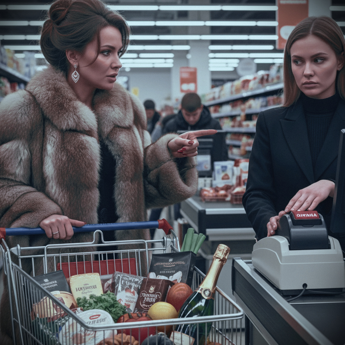 — Запиши на мужа, скоро Новый год! — кричала золовка с тележкой икры. Я сказала очереди: «Я её не знаю. Охрана!», и праздник для неё закончился