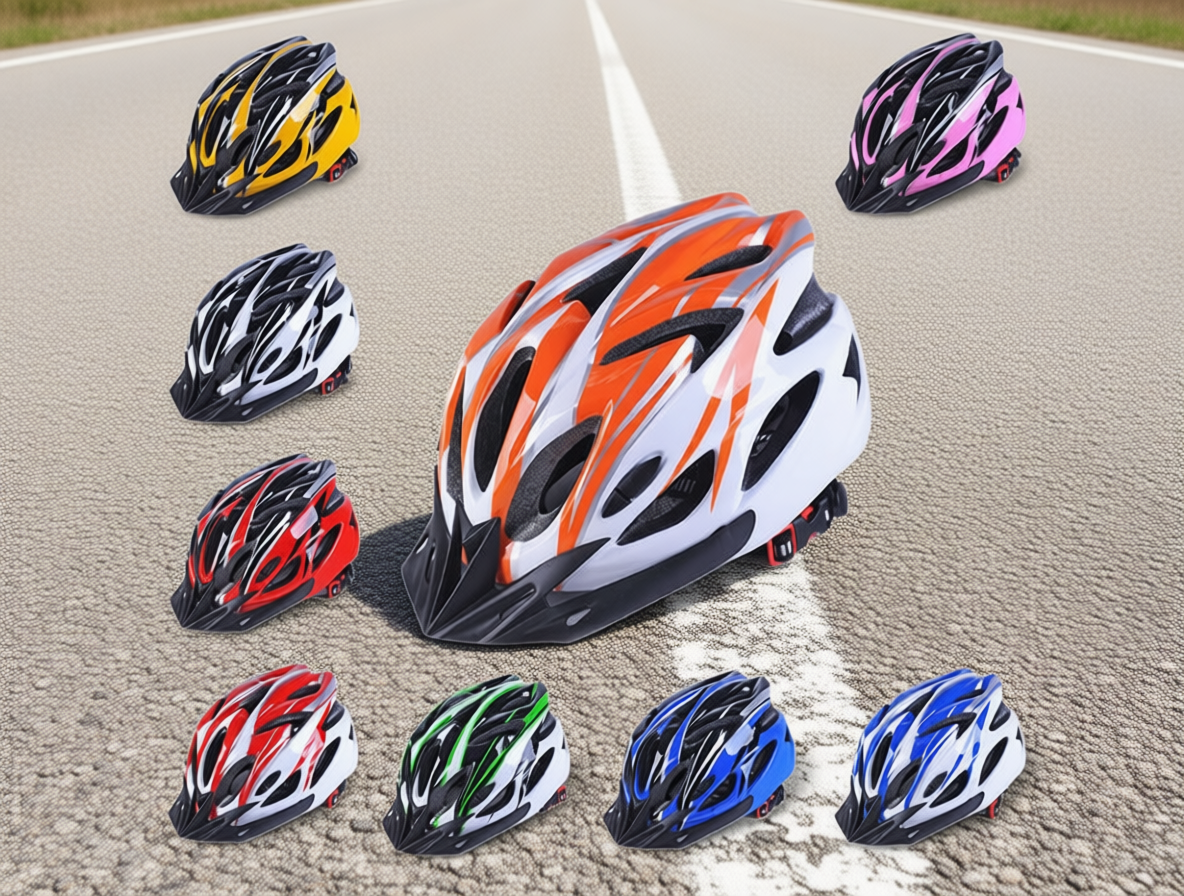  Велосипедный шлем типа «шоссейный»: для езды на шоссейных велосипедах, городских велопрогулок на высоких скоростях, соревнований по велоспорту на асфальтированных покрытиях.