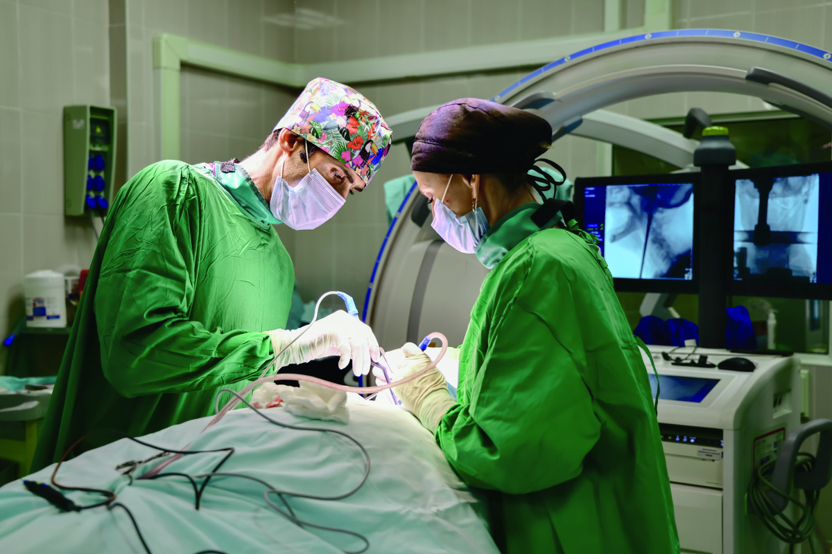 В операционной ГКБ имени Ф. И. Иноземцева