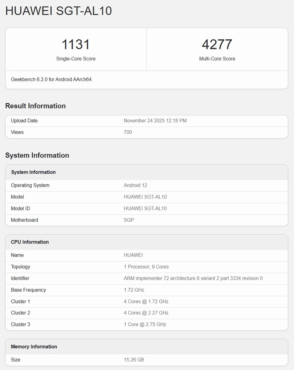 Фото Geekbench  📷
