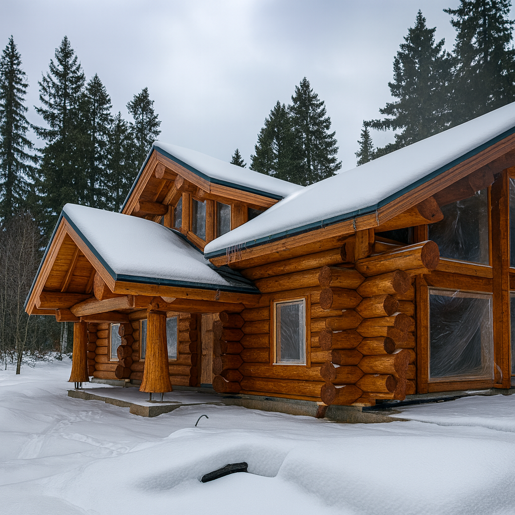 Дом на выставке "Дома России" от строительной компании "ТАЙГА"