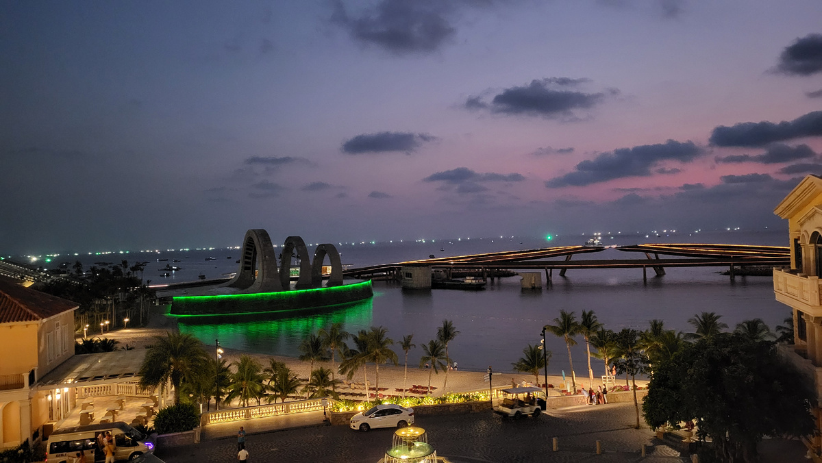 На юге Фукуока такие закаты в январе